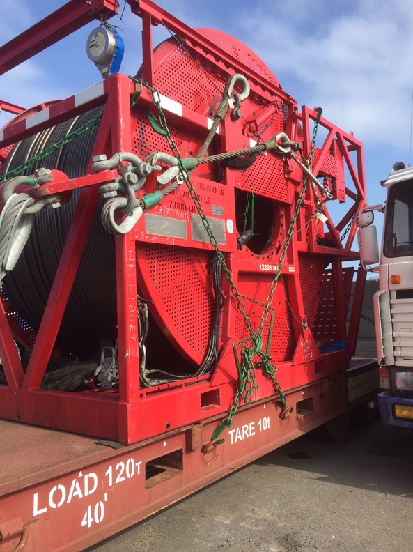 SaCeMa Nordic Projects Transport Winch from Denmark to Ghana
