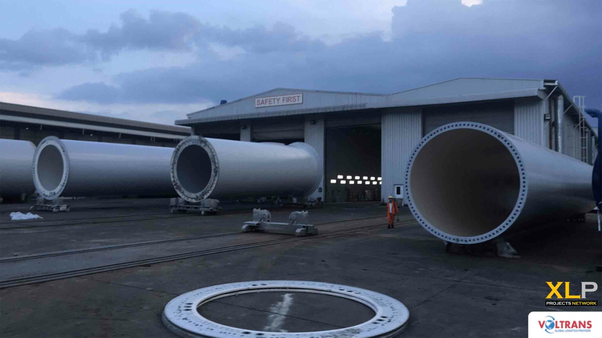 Wind Tower Flange safely landed at factory by Voltrans Logistics