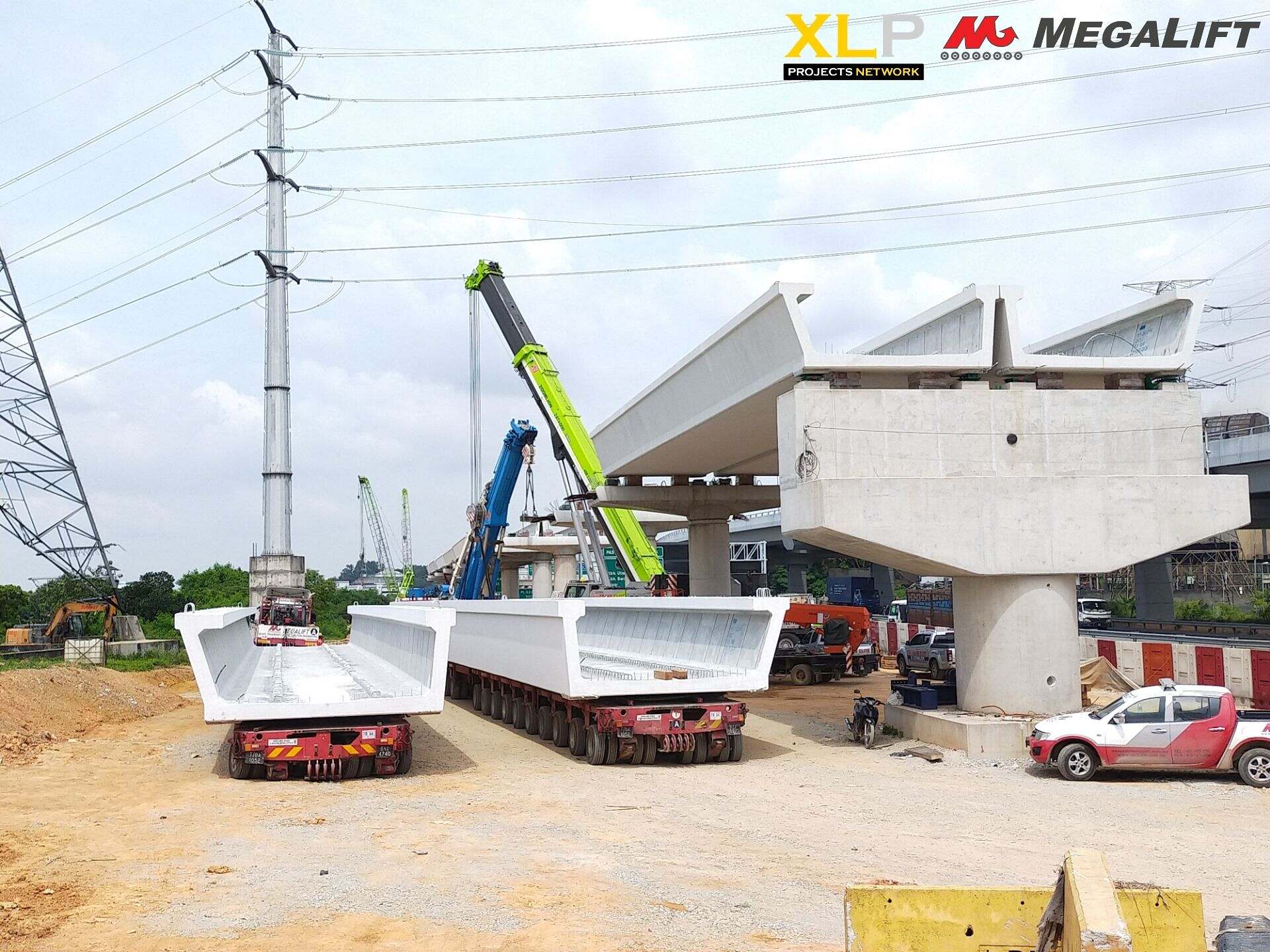 Megalift transports UTrough Girders for Malaysia’s Light Rapid Transit