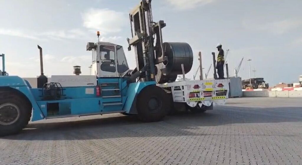 Khimji Ramdas Shipping Delivering Through Regional Contingency: 1,220 Coils, Approximately 31,000 MT